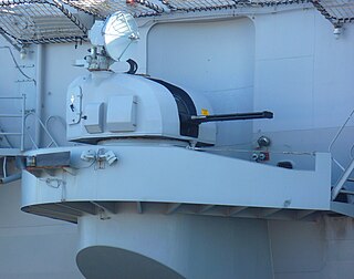 Meroka CIWS close-in weapon system for defense against anti-ship missiles