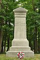 Grave marker near his burial site