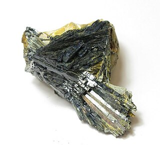 <span class="mw-page-title-main">Metavivianite</span> Hydrated iron phosphate mineral