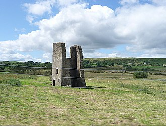 A former mine engine house near White Grit. Mine engine house near White Grit - geograph.org.uk - 1564834.jpg