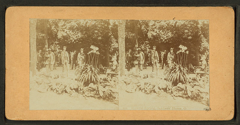 File:Mineral spring, soldier's home, O, from Robert N. Dennis collection of stereoscopic views.jpg