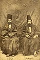with Mirza Abd al-Karim (left), one of his students
