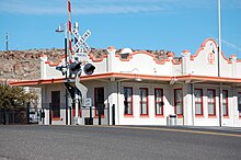 The Amtrak station in downtown Kingman