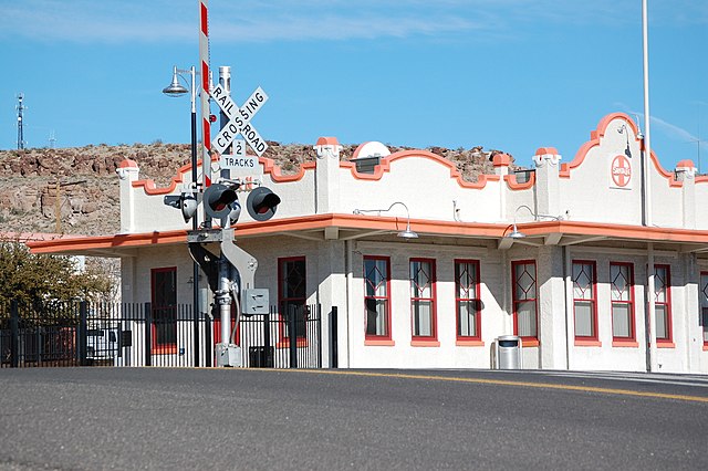 The Amtrak station in downtown Kingman