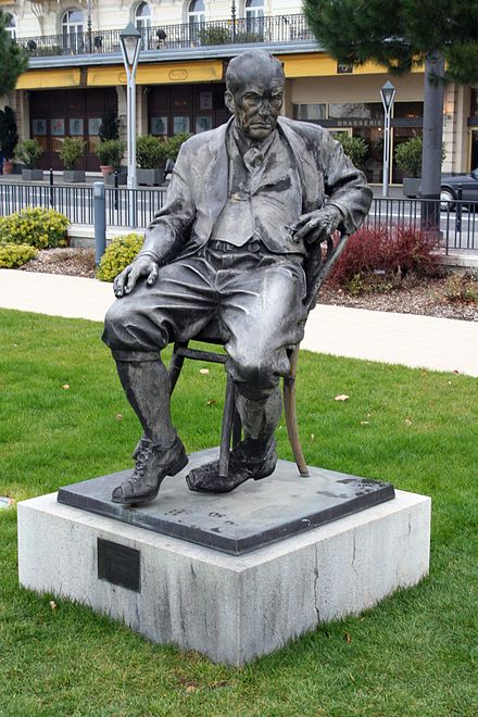 Monument of Nabokov in Montreux