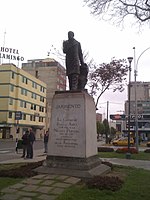 Monumento de Sarmiento en la ciudad de Lima, Perú; que fuera donado por la ciudad de Buenos Aires.