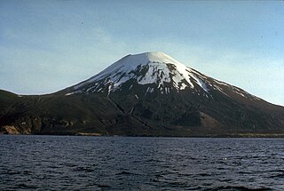 Mount Amukta volcano