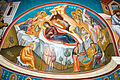 Mural s prikazom Isusova rođenja po bizantskoj tradiciji