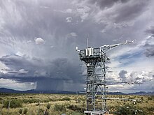 NEON tower at the Jornada Experimental Range NEON Tower.jpg