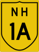 National Highway 1A Schild}}