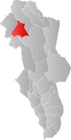 Locator map showing Alvdal within Hedmark