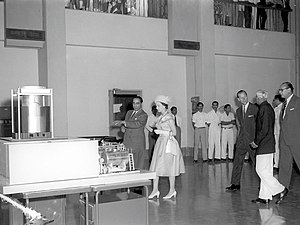 Narendra Modi's gifts to Her Majesty Queen Elizabeth II, of the United Kingdom, in London on November 13, 2015. The photograph shows February 24, 1961, Her Majesty visiting the Atomic Energy Centre at Trombay