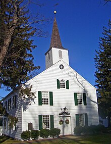 la presbiteriana kirko de New Hempstead el 1734, starigita fare de angloj el Hempstead sur Longinsulo, estis la unua kies diservoj estis en la angla anstataŭ la kutima nederlanda