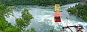 ☎∈ The Niagara Whirlpool with an approaching Spanish Aero Car.