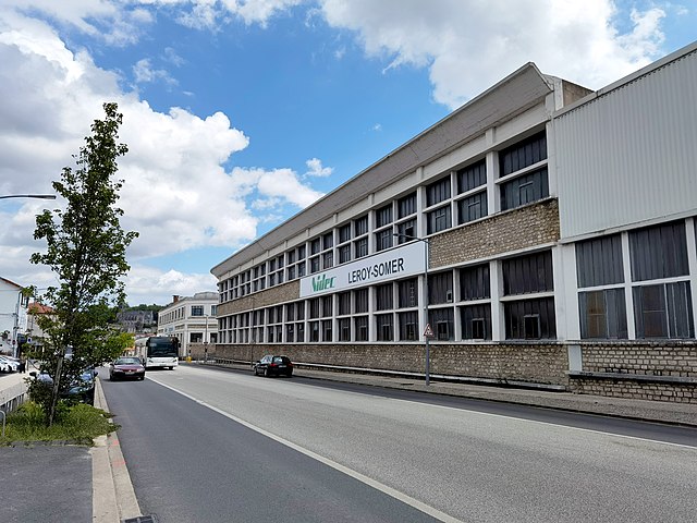 Le site Nidec Leroy-Somer de Sillac à Angoulême, vue de la rue de Bordeaux