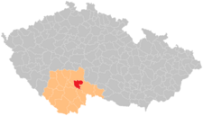 Správní obvod obce s rozšířenou působností Soběslav na mapě