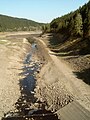 The Oker in the Oker Reservoir at low water