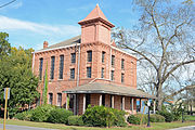 The old Berrien County Jail in NAshville, Georgia, U.S. This is an image of a place or building that is listed on the National Register of Historic Places in the United States of America. Its reference number is 82002384.