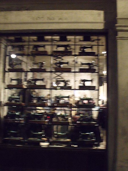 File:Old sewing machines - Long Acre, Covent Garden, London (6446637343).jpg