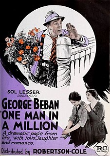 <i>One Man in a Million</i> 1921 film