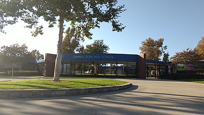 How to get to Orange Glen High School with public transit - About the place