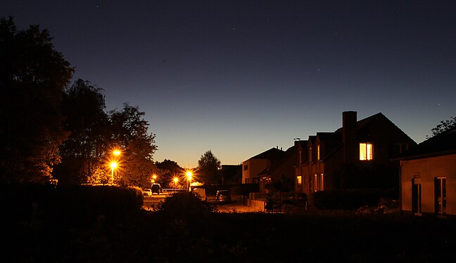 Our street at night