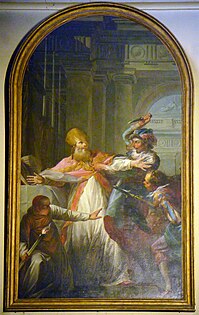 Jean-Baptiste-Marie Pierre, L'Assassinat de saint Thomas Becket, 1748.