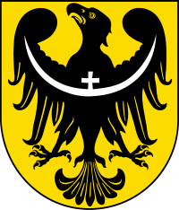 Poprzedni herb województwa dolnośląskiego, uchwała Nr XVIII/305/2000 Sejmiku z dnia 25 lutego 2000 r.