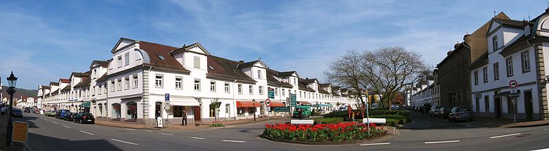 Barocke Altstadt an der Kreuzung Weserstraße / Carlstraße