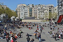 Esplanade im Westen des Centre Pompidou