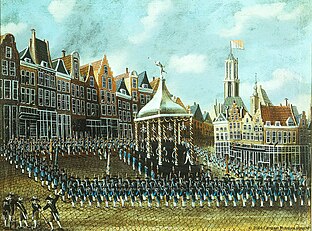 Patriots at the Neude on 12 October 1786, during the installation of an elected city council