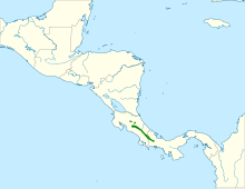 Pezopetes capitalis map.svg