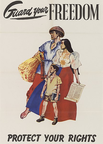 File:Philippines in 1950s art, "PROTECT YOUR RIGHTS" and Guard Your Freedom - NARA - 5729965 (cropped).jpg