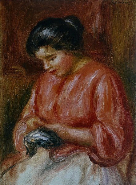 File:Pierre-Auguste Renoir - Jeune Fille en rouge.jpg