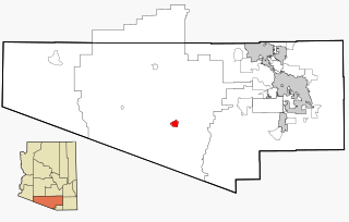 Sells, Arizona CDP in Pima County, Arizona