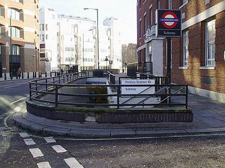 Pimlico station eastern entrance