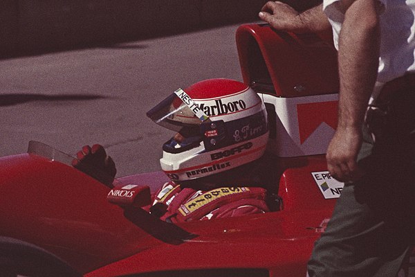 Pirro at the 1991 United States Grand Prix.