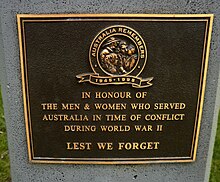 Commemorative Plaque at Halley Park in Victoria, Australia Plaque at Halley Park Bentleigh b.jpg