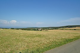 Pohled na obec ze západu, Slavětín, okres Olomouc.jpg