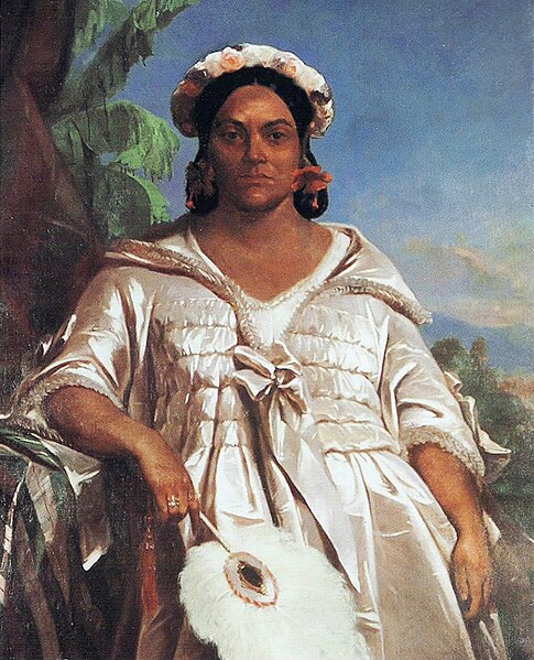 File:Portrait of Queen Pomare IV of Tahiti, Charles Giraud, 1851, Musée de Tahiti et des Îles.jpg