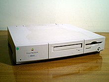 The Power Macintosh 6100/66, a version of the first Macintosh to use a PowerPC processor. Power Macintosh 6100-66.jpg
