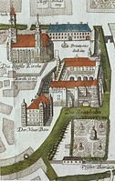 Plan der Residenzmitte, 1738/1739.