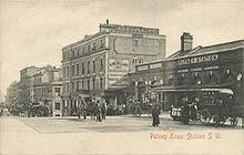 Putney (Town) station at street level Putney station.jpg