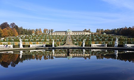 Reflection of Sanssouci Palace