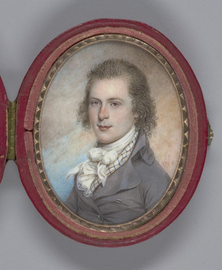 Miniature of Rembrandt Peale in 1795, by his uncle, James Peale