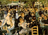 Le bal du moulin de la galette par Auguste Renoir