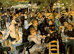 Le bal du moulin de la galette par Auguste Renoir