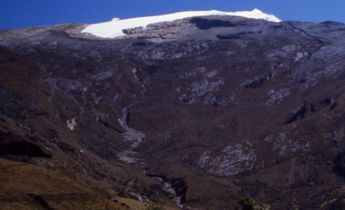 Ritacuba Blanco, the highest peak of Cordillera Oriental, Colombia.