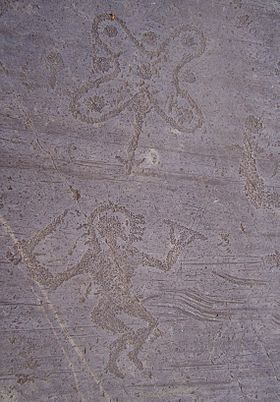 Rock drawings in Val Camonica.