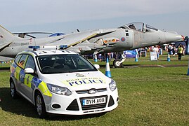 A Ford Focus Mk III of the Royal Air Force Police.